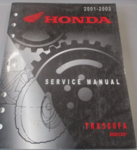 2001 2002 2003 Honda Trx500fa / Fga Four Trax Servizio Riparazione Shop ... - £62.96 GBP