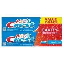 Crest Toothpaste 4.6 Ounce Kids 2-Pack Cavity Protection (136ml) (2 Pack) - £13.27 GBP
