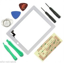 white Touch Glass Screen Digitizer Replacement Part for ipad 2 2nd a1395 Display - £38.53 GBP