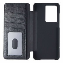 Leather Wallet Folio Case Samsung Galaxy S20 Ultra 5G Cover Black Mate SM-G988 - £8.75 GBP