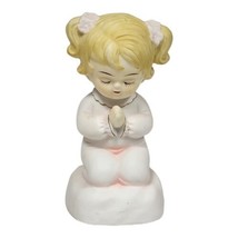 Vtg Praying Girl Bisque Porcelain Music Box &quot;What the World Needs Now&quot; Melody - £13.77 GBP