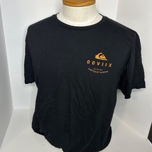 Quiksilver OOVIIX SZ XL Black Graphic Double Sided Black Shirt Men&#39;s by ... - $18.73