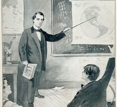 1901 President William McKinley As A Teacher Antique Historical Print - $24.99 1901 President William McKinley As A Teacher Antique Historical Print - $24.99
