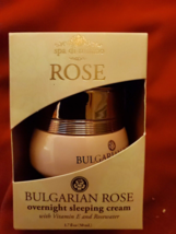 Bulgarian Rose Overnight Sleeping Cream With Vitamin E &amp; Rose Water - £27.21 GBP
