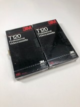3M 2 Pack Professional Videocassette New Sealed  2 Hour T-120 VHS Blank ... - £13.87 GBP