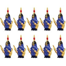 Plain Blue Banner The Qing Dynasty Soldiers 10pcs Minifigures Building Toy - £16.90 GBP