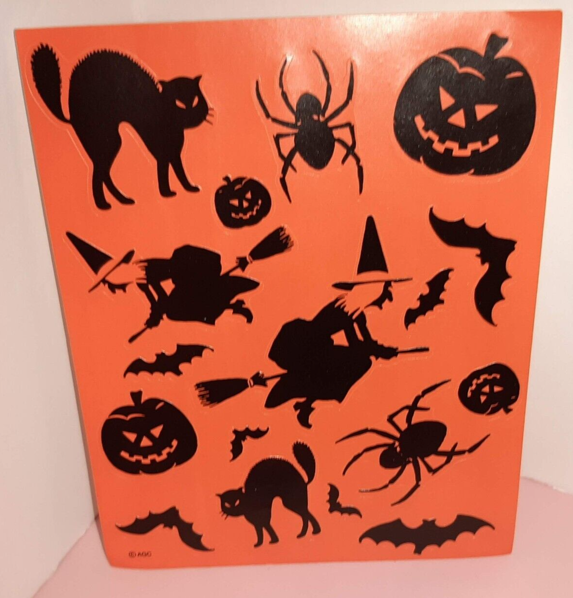 Primary image for Vintage Halloween Pumpkin Stickers Jack O Lantern JOL American Greetings