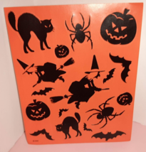 Vintage Halloween Pumpkin Stickers Jack O Lantern JOL American Greetings - £7.78 GBP