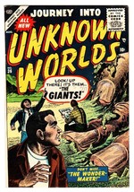 Journey Into Unknown Worlds #36 1955-Atlas-pre-code horror-Flying Saucers FN/VF - £266.53 GBP