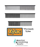 MASTER GROOMING TOOLS XYLAC (Like TEFLON) GREYHOUND STYLE PREMIUM COMB D... - £16.02 GBP