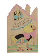 Vintage 1937 Easter greeting card ducks in bow ties &quot;Easter Greetings&quot; - $9.99