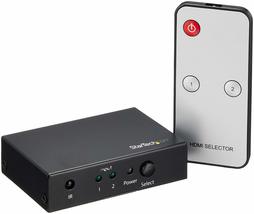 StarTech.com 2 Port HDMI Switch - 4K 60Hz - Supports HDCP - IR - HDMI Selector - - £48.59 GBP