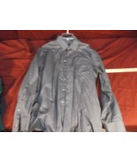 JONES NEW YORK GRAY LONG SLEEVE BUTTON UP NON IRON REGULAR FIT DRESS SHI... - $20.40 CAD