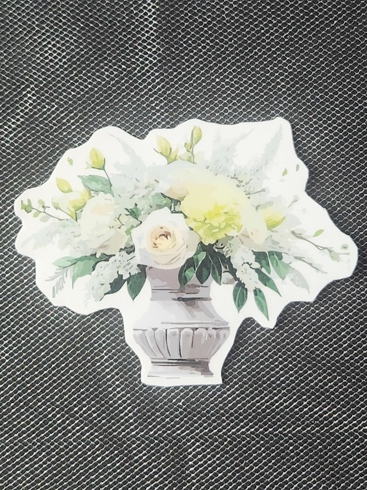 Wedding Flower Vase Sticker - $1.65