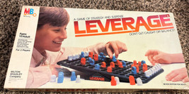 1982 Leverage Board Game of Strategy, Balance and Suspense Milton Bradle... - $19.70