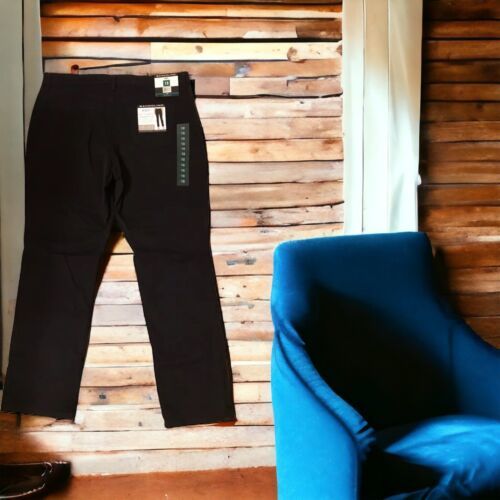Bandolino Amy Women&#39;s Size 18 Black Modern Straight Leg Stretch Pants  - $21.77
