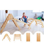 Foldable Climbing Toys Toddlers 4 in 1 - Pikler Triangle Climber Ramp Ar... - $3,642.17 MXN