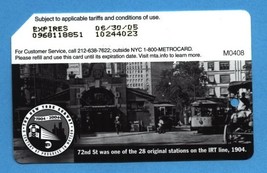 NYC 72 st centennial Metrocard - $4.99