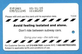 NYC Avoid feeling isolated and alone Metrocard - $4.99