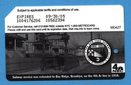 NYC Brooklyn Subway Service centennial Metrocard in English - $4.99