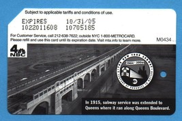 NYC Queen&#39;s Subway Service centennial Metrocard in English - $4.99