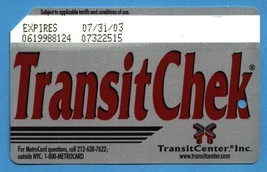 NYC TransitChek Metrocard - $8.99