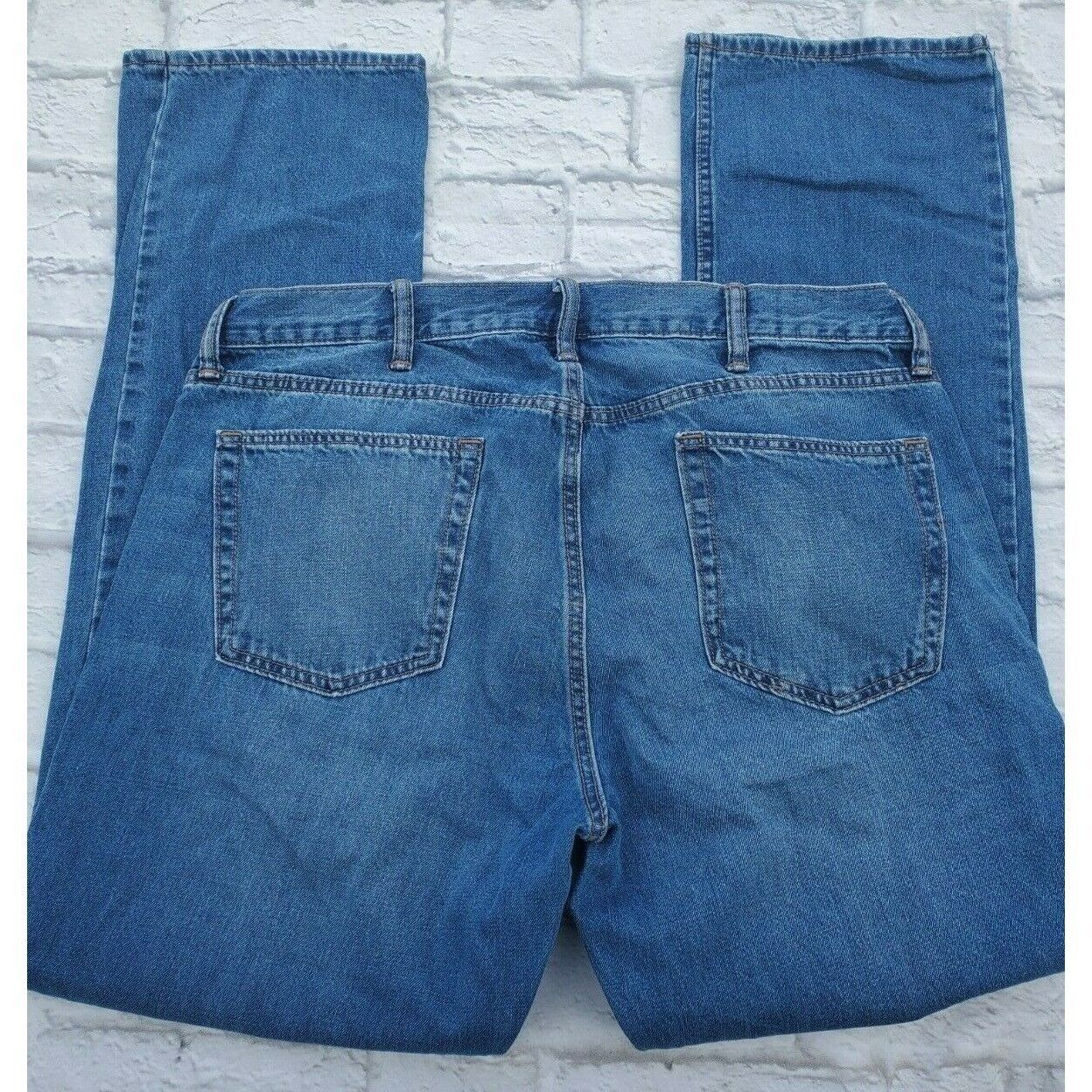 Primary image for Old Navy Jeans Mens 38x34 Medium Wash High Rise Cotton Famous Slim Leg Denim