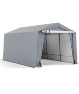 10 x 16/10 x 20 Feet Outdoor Heavy-Duty Carport with 2 Doors-10 x 16 ft ... - €689,17 EUR
