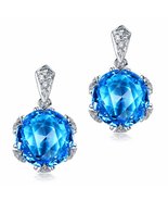 Beatiful Women's Natural Topaz Gemstone Diamond Polish 14K White Gold We... - $450.79