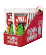 Full Box 12x Pouches Van Holten&#39;s Hot Mama Hot &amp; Spicy Pickle In-A Pouch... - $34.03