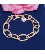 Dyadema Bronze Italy Rose Tone Chain Link Bracelet - £31.56 GBP