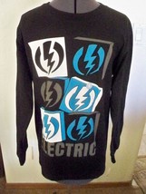 Men&#39;s Black Electric Tee T Shirt L/S Multi Colored 6 Pack Logo Size Smallnew $23 - £13.49 GBP