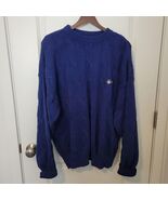Gant Cable Knit Sweater Mens Large Navy Blue Cotton Made in USA Jumper L - $427.17 MXN