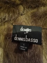 Dennis by Dennis Basso,  faux fur/sheepskin coat, size L  reversible hooded, col - £55.38 GBP