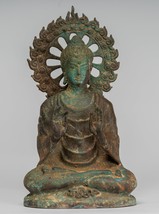 Indien Bouddha - Ancien Gandhara Style Bronze Teaching Statue de 29cm/12 &quot; - £483.46 GBP