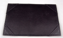 Black Faux Leather Permit/License Display Board ~ 3&quot; x 5&quot; ~  #140320-09 - £5.45 GBP