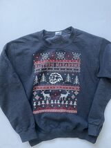 Eastern Nazerene College Ugly Christmas Sweater Sweatshirt Size Small Gray - $20.13