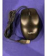 Logitech B100 Optical Mouse Black Model M-U0026 USB Wired Scroll Wheel F... - £10.08 GBP