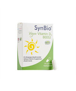 Synbio Vegan Vitamin D3 800 IU Capsules x 30 - €6,63 EUR