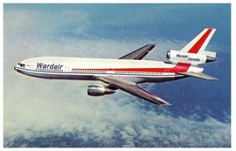 Wardair Canada McDonnell Douglas DC 10 Airplane Postcard - £18.50 GBP