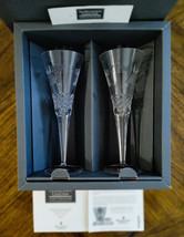 Vtg Waterford Millennium Collection A Toast to 2000 &quot;Peace&quot; Toasting Flutes- NIB - £72.71 GBP