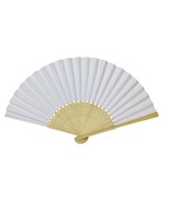 PAPER HAND FAN 8.25&quot; Color Choice GOOD QUALITY Bamboo Folding Pocket Pur... - $131.32 MXN