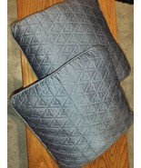 Dove Grey Satin  Decorative Throw Pillow Sofa Couch Double Sided - $11.68