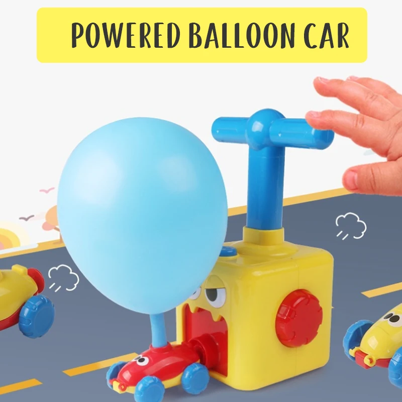 Fun inertia-powered balloon car puzzle science teaches children fun car baby - £34.94 GBP