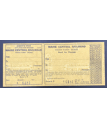Vintage Maine Central Railroad MEC Coach Party Ticket Unused Form L7 USA - £7.49 GBP