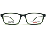 Shaquille O&#39;Neal Eyeglasses Frames 505Z 232 Matte Green Gray Rectangle 5... - $84.13