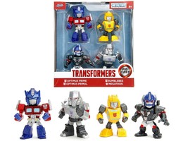 Transformers Set of 4 Diecast Figures Toys Metalfigs Series Die Cast Models Jada - $35.19