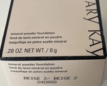 New Mary Kay Mineral Powder Foundation Beige 2 #040989 ~Full Size 8g In ... - $21.95