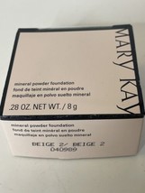 New Mary Kay Mineral Powder Foundation Beige 2 #040989 ~Full Size 8g In Box  - £17.54 GBP