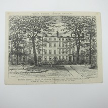 Victorian Trade Card Brochure Burrs Hotel Queen Square London W.C. Antiq... - £31.84 GBP